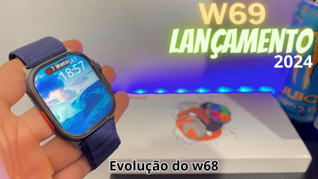 W69: review Melhor Smartwatch ULTRA DO MOMENTO Super COMPLETO