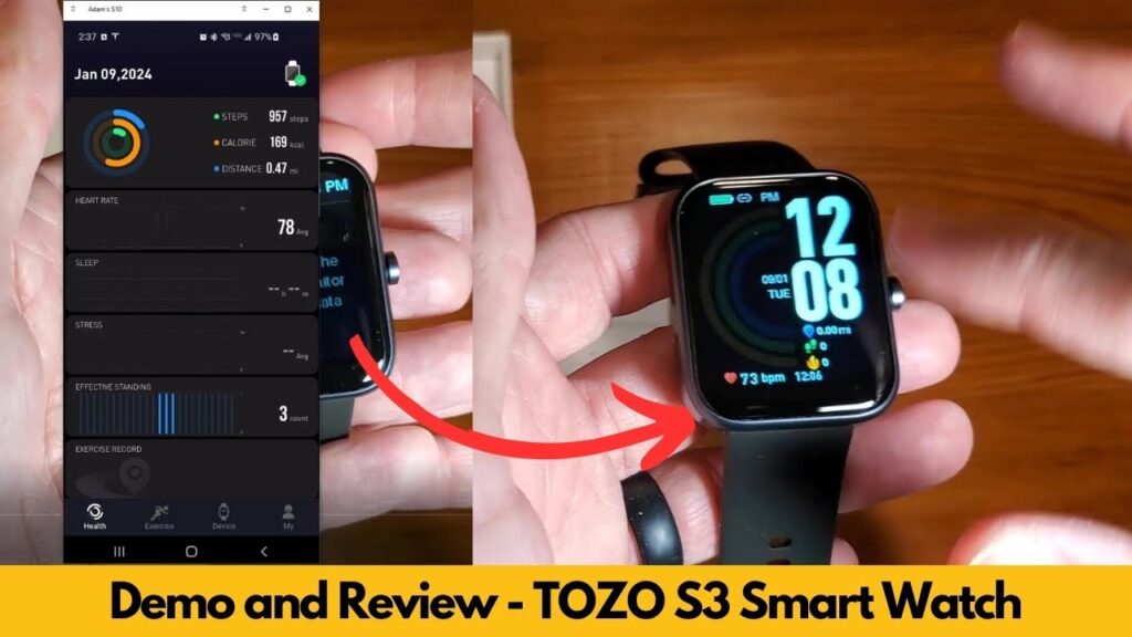 TOZO S3 SmartWatch (Answer/Make Call) Bluetooth Fitness Tracker Review