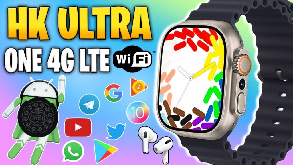 HK ULTRA ONE 4G AMOLED - SMARTWATCH COM ANDROID + PLAY STORE + GPS - REVIEW COMPLETO