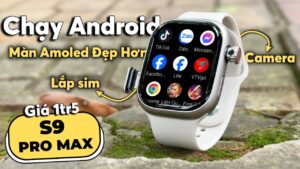 Smartwatch Android Giá 1tr5: Màn Amoled Đẹp Hơn, Dáng Gọn Hơn | S9 Pro Max