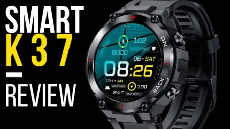 Smartwatch MELANDA K37 Unboxing Review - Com GPS e MUITO BARATO! Mas vale a pena? É bom?